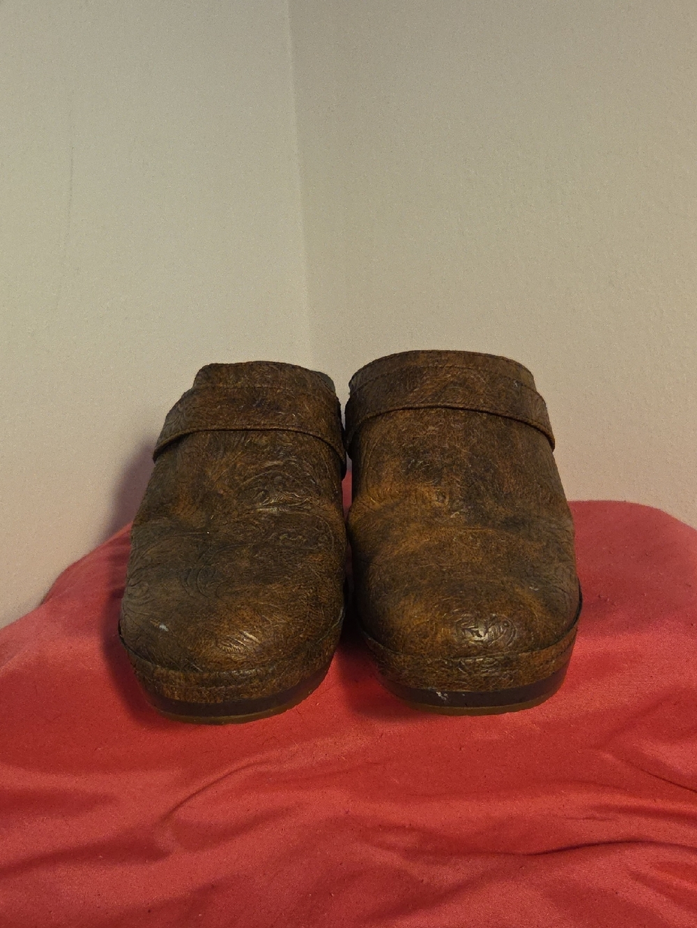 Crocs Tooled Leather Clogs